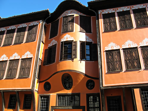 Plovdiv's symmetrical houses