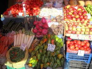 Cost of Living fresh fruit and vegetables